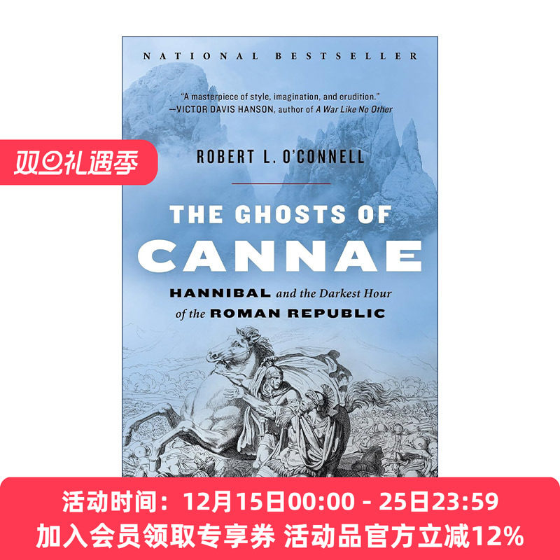 英文原版 The Ghosts of Cannae 坎尼的幽灵 汉尼拔与罗马共和国最黑暗的时刻 Robert L. O'Connell 英文版 进口英语原版书籍