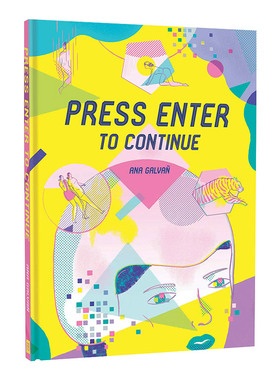 英文原版 Press Enter to Continue 按Enter以继续 漫画小说 漫画家Ana Galvan 英文版 进口英语原版书籍