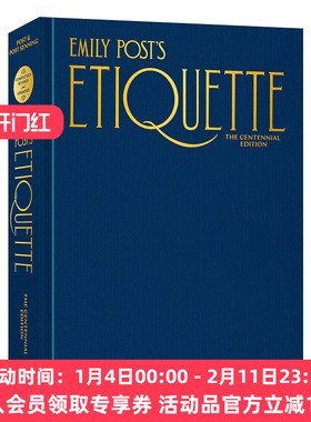 英文原版 Emily Post's Etiquette  The Centennial Edition Emily's Post's Etiquette 艾米莉·波斯特的礼仪 Lizzie Post 进口书