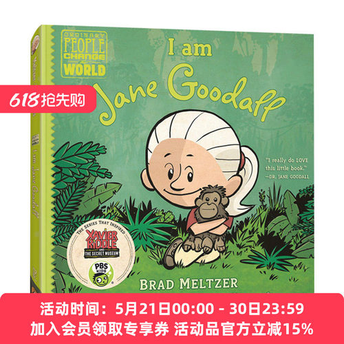英文原版绘本 I am Jane Goodall 我是珍 古道尔 普通人改变世界系列 Ordinary People Change the World 英文版 进口英语书籍