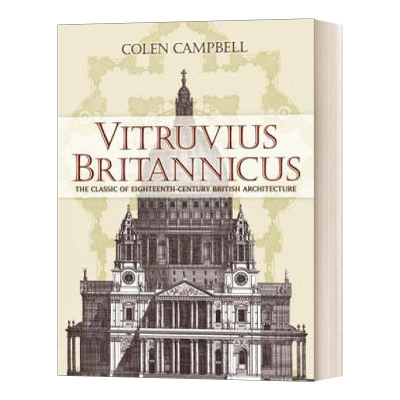 18世纪英国古典建筑设计图 英文原版 Vitruvius Britannicus 不列颠维特鲁威 建筑十书作者Colen Campbell著 英文版进口英语原版书