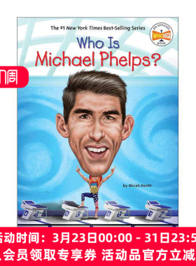 英文原版 Who Is Michael Phelps Who Was 谁是迈克尔·菲尔普斯 儿童科普百科 英文版 进口英语原版书籍