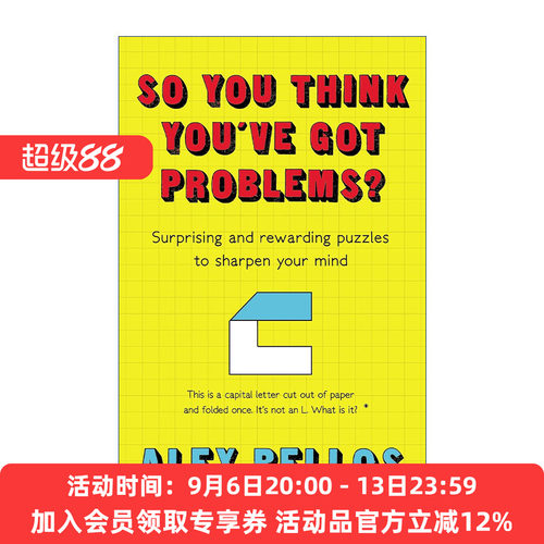烧脑的逻辑题  英文原版 So You Think You've Got Problems? 亚历克斯·贝洛斯Alex Bellos 英文版 进口英语原版书籍