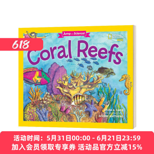 英文原版 Jump Into Science Coral Reefs 投身科学系列 珊瑚礁 英文版 进口英语原版书籍