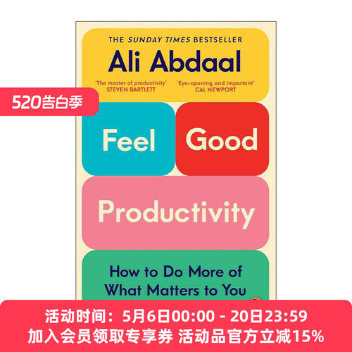 英文原版 Feel-Good Productivity 感觉良好生产力 油管博主剑桥学霸Ali Abdaal 高效能法则 英文版 进口英语原版书籍