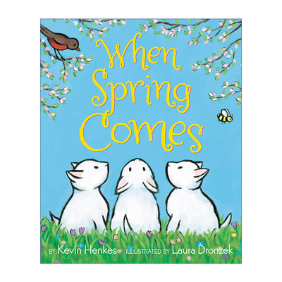 当春天来临  英文原版 When Spring Comes 大开绘本 凯迪克奖作者Kevin Henkes 英文版 进口英语原版书籍