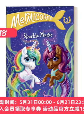 英文原版 Mermicorns 01 Sparkle Magic 美人鱼独角兽系列1 闪耀魔法 儿童冒险魔法主题章节桥梁书 Sudipta Bard 英文版 进口书籍