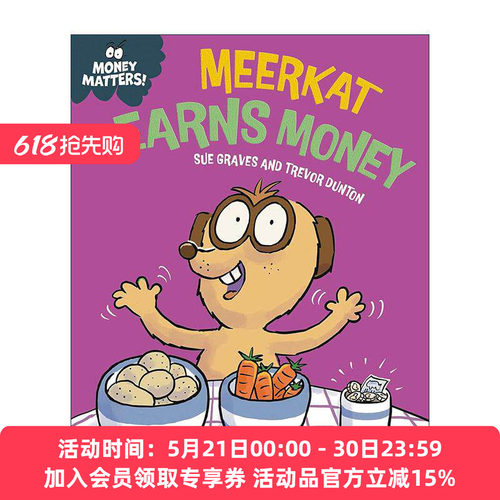 英文原版 Money Matters Meerkat Earns Money 钱的问题 猫鼬会赚钱 儿童财商教育科普绘本 英文版 进口英语原版书籍