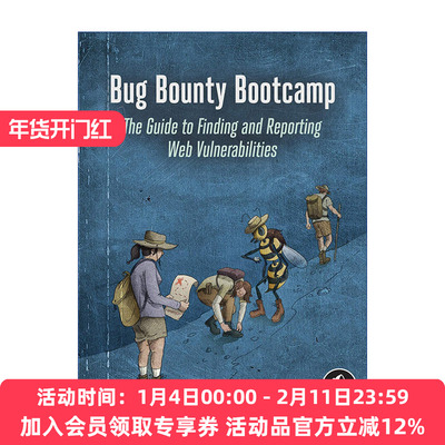 漏洞赏金训练营  英文原版 Bug Bounty Bootcamp 发现和报告Web漏洞指南 Vickie Li 英文版 进口英语原版书籍