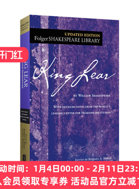 英文原版 King Lear 李尔王 福尔杰莎士比亚图书馆系列 Folger Library Shakespeare 英文版 进口英语原版书籍