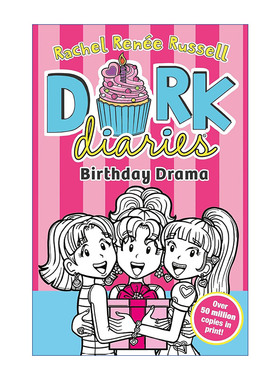 怪咖少女事件簿13：戏剧生日 英文原版 Dork Diaries Birthday Drama! 怪诞少女13 英文版 进口英语原版书籍
