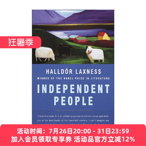 英文原版 Independent People Vintage International 独立的人们 诺贝尔文学奖得主Halldor Laxness 英文版 进口英语原版书籍