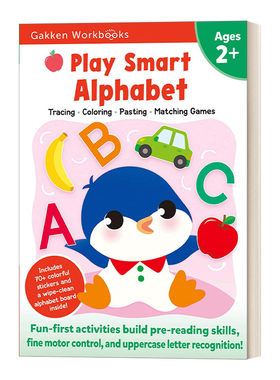 英文原版 Play Smart Alphabet Age 2+ 日本学研 字母认知 2岁+ 家庭教辅 英文版 进口英语原版书籍