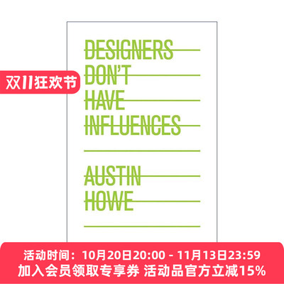 英文原版 Designers Don’t Have Influences 设计师无影响 英文版 进口英语原版书籍