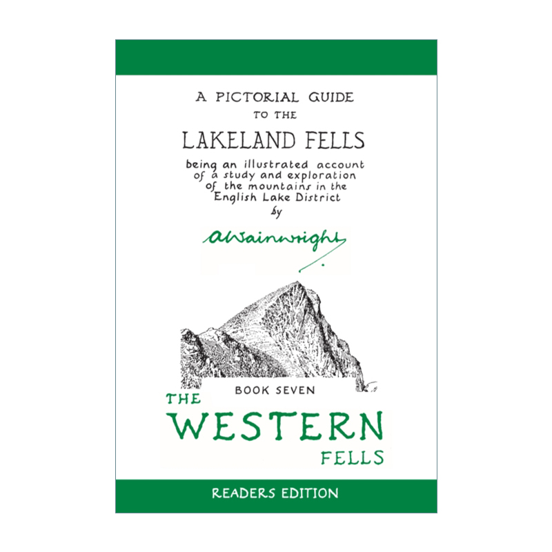 温莱特湖区瀑布图鉴英文原版 The Western Fells A Pictorial Guide to the Lakeland西部瀑布精装进口英语原版书籍-封面