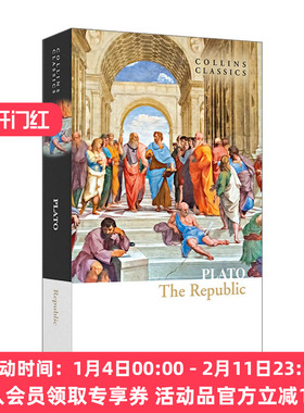 英文原版 Republic 柏拉图 理想国 Collins Classics 柯林斯经典系列 旧版 英文版 进口英语原版书籍
