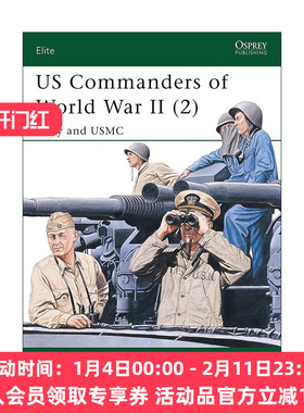 英文原版 US Commanders of World War II (2) 二战美军指挥官2 军事精锐系列 英文版 进口英语原版书籍