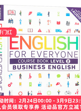 DK人人学英语 商务英语2 英文原版 English for Everyone Business English Level 2 Course Book 进口原版自学教材书籍 英文版