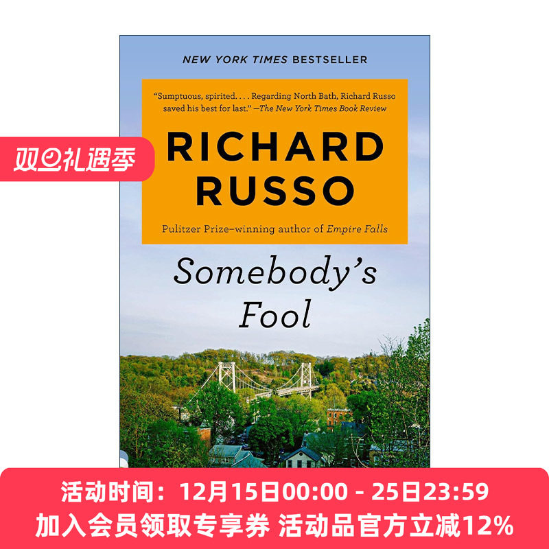 英文原版 Somebody's Fool North Bath Trilogy 03 某人的傻瓜 帝国瀑布作者 普利策奖得主Richard Russo新作 进口英语原版书籍
