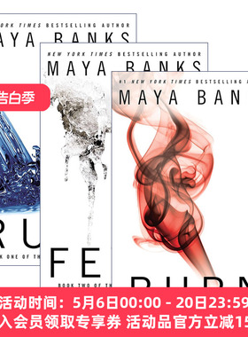 无法呼吸三部曲3册 英文原版 The Breathless Trilogy 女性小说 Maya Banks 英文版 进口英语原版书籍