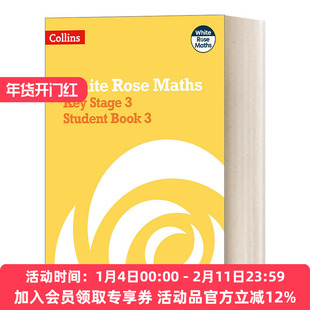 英文原版 Collins Key Stage 3 Maths Student Book 3 White Rose Maths 白玫瑰数学 英国初中数学学生用书 3 进口英语原版书籍