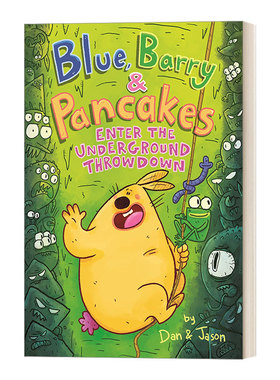 兔子 蠕虫和青蛙的故事4 英文原版 Blue Barry & Pancakes Enter the Underground Throwdown 精装漫画小说 英文版 进口英语书籍