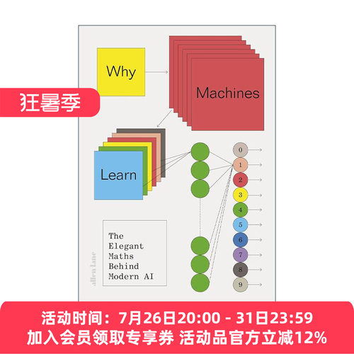 英文原版 Why Machines Learn 论机器学习 现代人工智能背后的优雅数学 Anil Ananthaswamy 精装 英文版 进口英语原版书籍