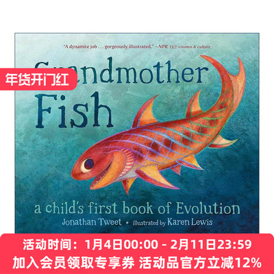 英文原版 Grandmother Fish A Child's First Book of Evolution 英文版 进口英语原版书籍