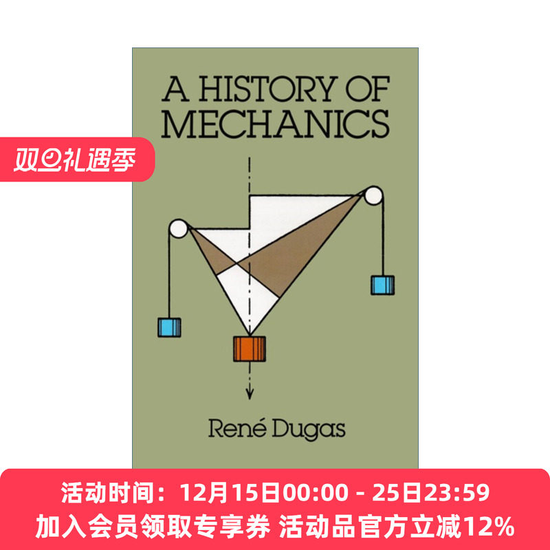 力学史 英文原版 A History of Mechanics Renes Dugas 英文版 进口英语原版书籍