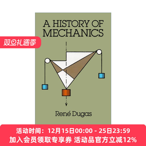 力学史 英文原版 A History of Mechanics Renes Dugas 英文版 进口英语原版书籍