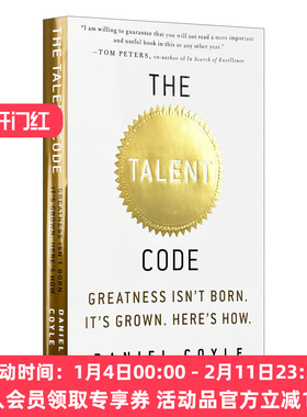 一万小时天才理论 英文原版 The Talent Code 伟大不是天生的 而是养成的 Daniel Coyle 精装 英文版 进口英语原版书籍