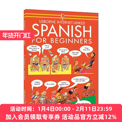 原版 Usborne Spanish for Beginners 西班牙语初学者 含CD 进口原版书籍