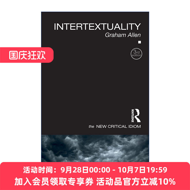 新批判俗语系列 英文原版 Intertextuality 互文性 文本间性 第3版 英文版 进口英语原版书籍