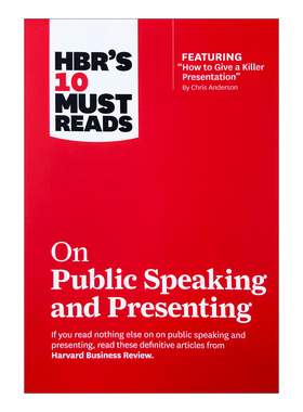 哈佛商业评论管理必读 公众演讲和演讲 英文原版 HBR's 10 Must Reads on Public Speaking and Presenting 英文版进口英语书籍