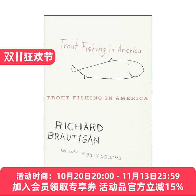 英文原版 Trout Fishing in America 在美国钓鳟鱼 理查德·布劳提根 英文版 进口英语原版书籍
