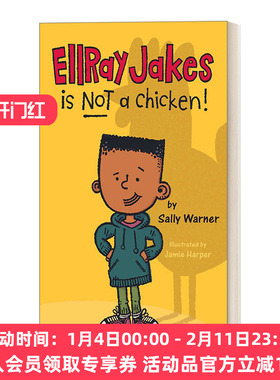英文原版 EllRay Jakes 01 EllRay Jakes Is Not a Chicken 埃雷·杰克系列1 埃雷·杰克不是小鸡 儿童社交友谊小说 英文版 进口书