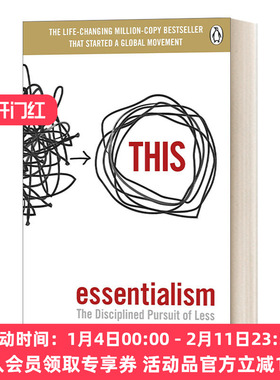 英文原版 Essentialism The Disciplined Pursuit of Less 本质主义 少 但是更好 英文版 进口英语原版书籍