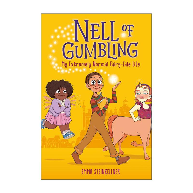 英文原版 Nell of Gumbling 01 My Extremely Normal Fairy-Tale Life 甘柏林的耐尔系列1 我极平凡的童话生活 儿童搞笑漫画