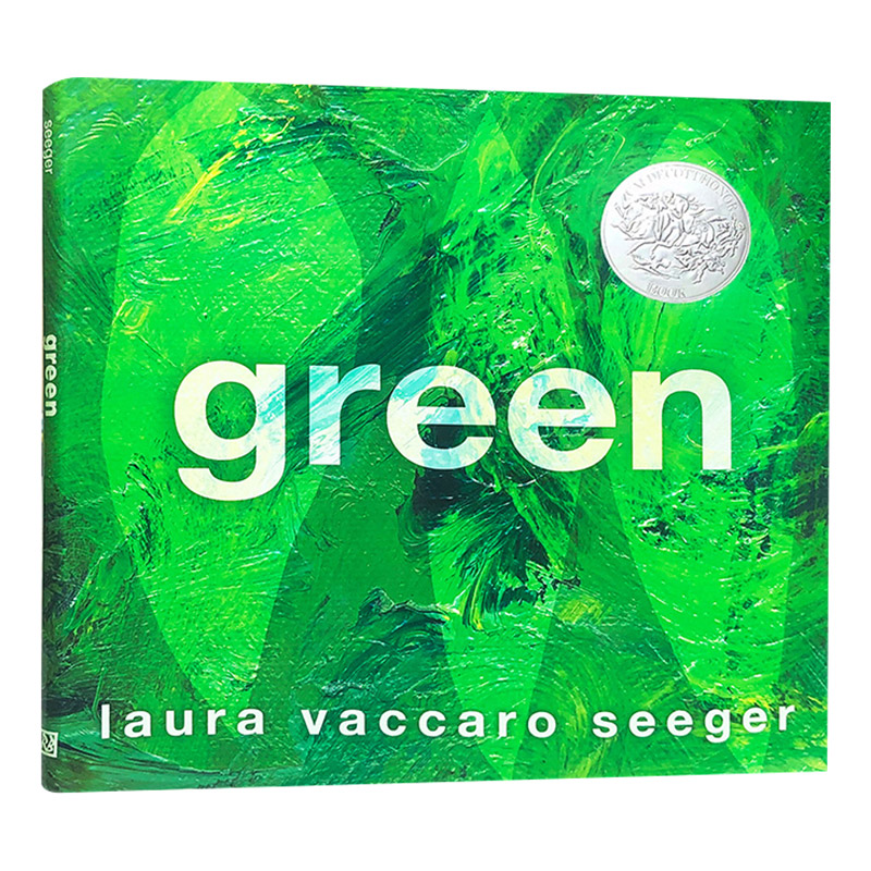 绿 英文原版 Green 绿色 色彩认知绘本 凯迪克银奖作品 劳拉瓦卡罗希格 Laura Vaccaro Seeger 英文版幼儿英语启蒙图画书 进口书籍