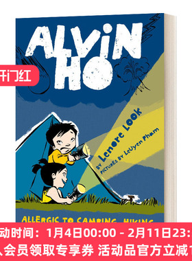 英文原版 Alvin Ho Allergic to Camping  Hiking  and Other Natural Disasters 胆小鬼阿文2 英文版 进口英语原版书籍