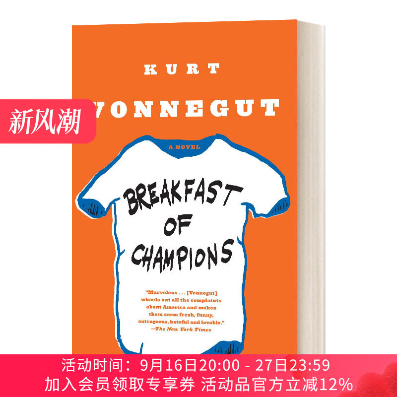 英文原版小说 Breakfast of Champions 冠军早餐 库尔特·冯内古特 英文版 进口英语原版书籍										