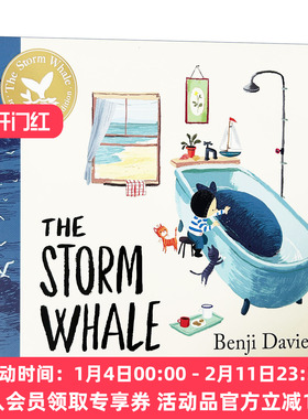 英文原版 The Storm Whale 那天来的鲸鱼 10周年纪念版 Benji Davies绘本 英文版 进口英语原版书籍