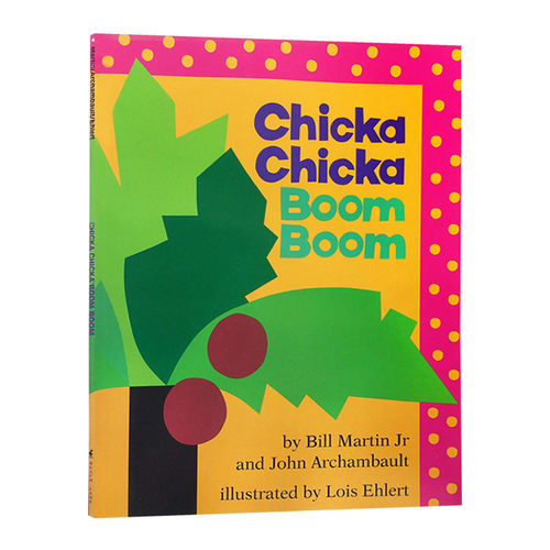 英文原版绘本 Chicka Chicka Boom Boom 叽喀叽喀碰26字母 廖彩杏书单 儿童英语启蒙认知图画书 英文版 进口英语原版书籍