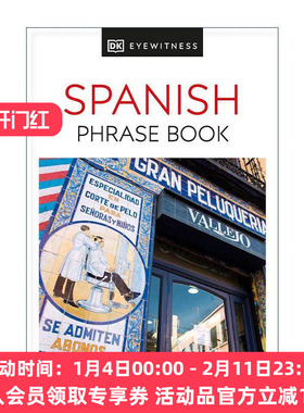 原版 DK Eyewitness Travel Phrase Books Spanish 目击者旅游西班牙语短语口袋手册 进口原版书籍