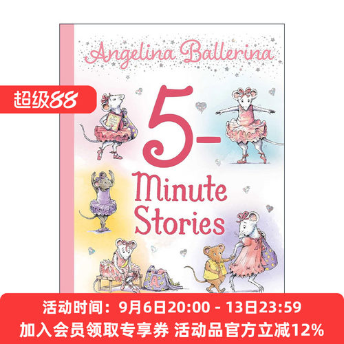 英文原版 Angelina Ballerina 5-Minute Stories 芭蕾小精灵安吉莉 5分钟故事 精装 英文版 进口英语原版书籍