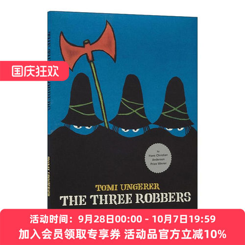 英文原版 The Three Robbers 三个强盗 汤米·温格尔漫画 安徒生大奖作家 精装 英文版 进口英语原版书籍