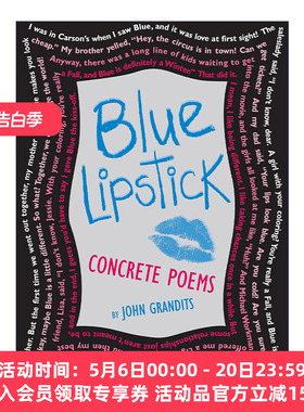 蓝色唇膏  英文原版 Blue Lipstick John Grandits诗集 英文版 进口英语原版书籍