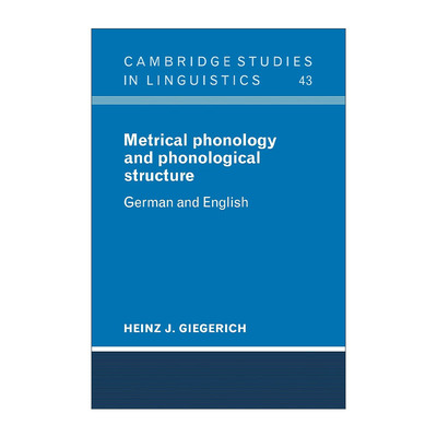 英文原版 Metrical Phonology and Phonological Structure 节律音系与音系结构 剑桥语言学研究系列 英文版 进口英语原版书籍