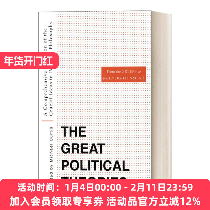 英文原版 The Great Political Theories V.1 伟大的政治理论 卷一 美国政治哲学 AP比较政府与政治读物 英文版 进口英语原版书籍