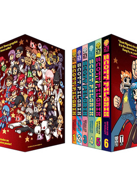 英文原版 歪小子斯科特6册盒装 带海报 Scott Pilgrim Precious Little Box Set 英文版 进口英语原版书籍